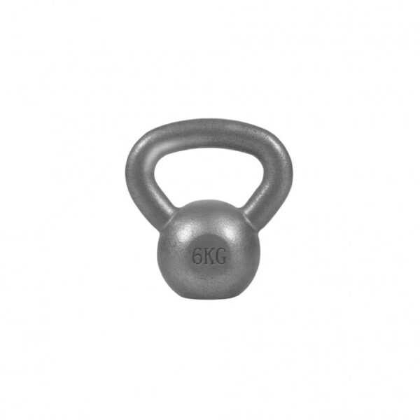 Gorilla Sports | Kettlebell Gusseisen 2-32 kg 6 kg / Grau