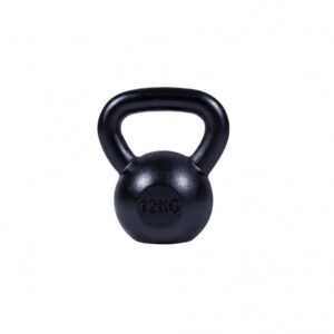 Gorilla Sports | Kettlebell Gusseisen 2-32 kg 12 kg / Schwarz