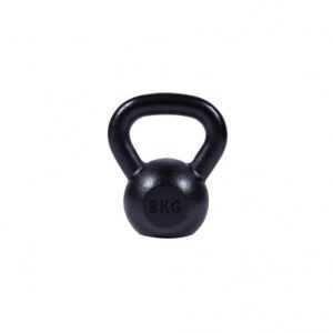 Gorilla Sports | Kettlebell Gusseisen 2-32 kg 8 kg / Schwarz