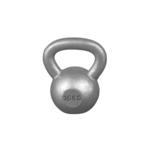 Gorilla Sports | Kettlebell Gusseisen 2-32 kg 16 kg / Grau