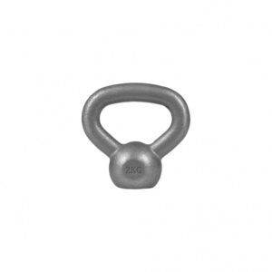 Gorilla Sports | Kettlebell Gusseisen 2-32 kg 2 kg / Grau