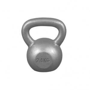 Gorilla Sports | Kettlebell Gusseisen 2-32 kg 24 kg / Grau