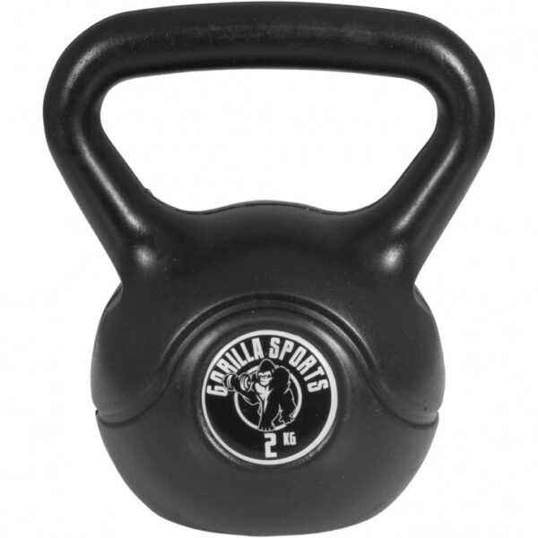 Gorilla Sports | Kettlebell aus Kunststoff 2-20 kg 2 kg