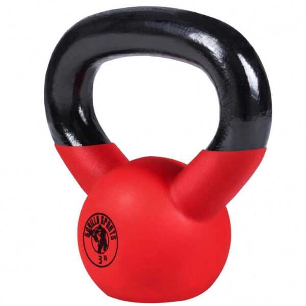 Gorilla Sports | Kettlebell Guss mit Gummibeschichtung 2-32 kg 3 kg