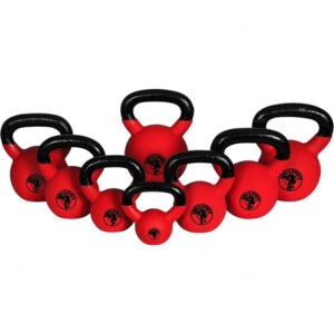 Gorilla Sports | Kettlebell Guss mit Gummibeschichtung 2-32 kg Set - 144 kg