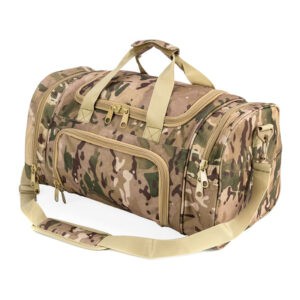 The Fitness Outlet | Millitary Tactical Sporttasche mit extra viel Stauraum Camouflage Braun