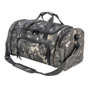 The Fitness Outlet | Millitary Tactical Sporttasche mit extra viel Stauraum Camouflage Schwarz