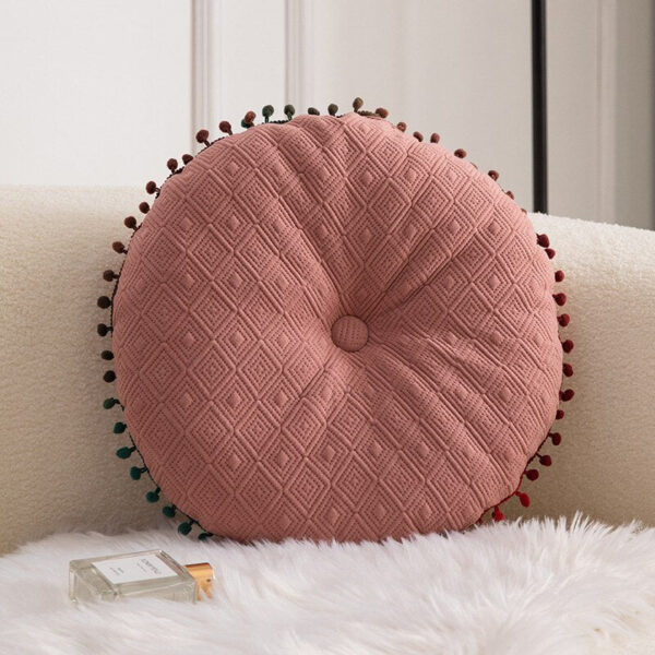 The Fitness Outlet | Sitzkissen/Zafukissen fuer Meditation Pom Pom Rosa