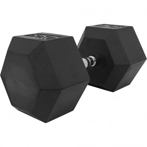 Gorilla Sports | Hexagon Kurzhantel Gummi 2-50 kg 50 kg