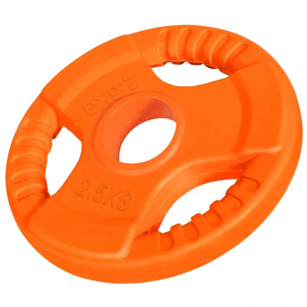 Gorilla Sports | Hantelscheibe 50/51mm Olympia Gummi Gripper 1