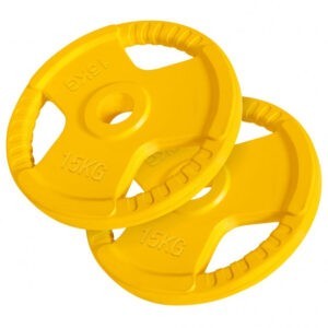 Gorilla Sports | Hantelscheibe 50/51mm Olympia Gummi Gripper 1