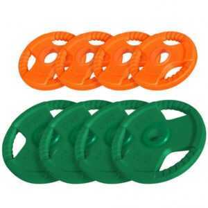 Gorilla Sports | Hantelscheibe 50/51mm Olympia Gummi Gripper 1