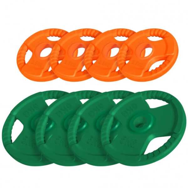 Gorilla Sports | Hantelscheibe 50/51mm Olympia Gummi Gripper 1