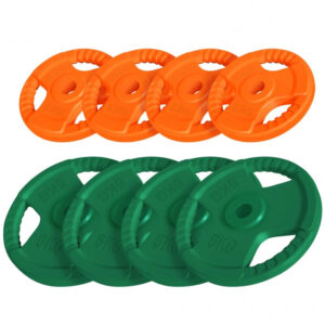 Gorilla Sports | Hantelscheibe 30/31 mm Gummi Gripper 1