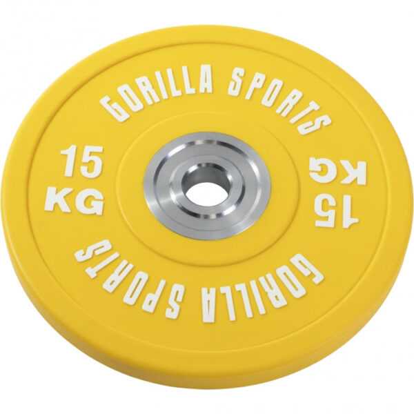 Gorilla Sports | Bumper Plates Profi 5-25 kg 15 kg