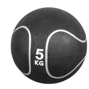 Gorilla Sports | Medizinball Schwarz/Silber 1-10 kg 5 kg