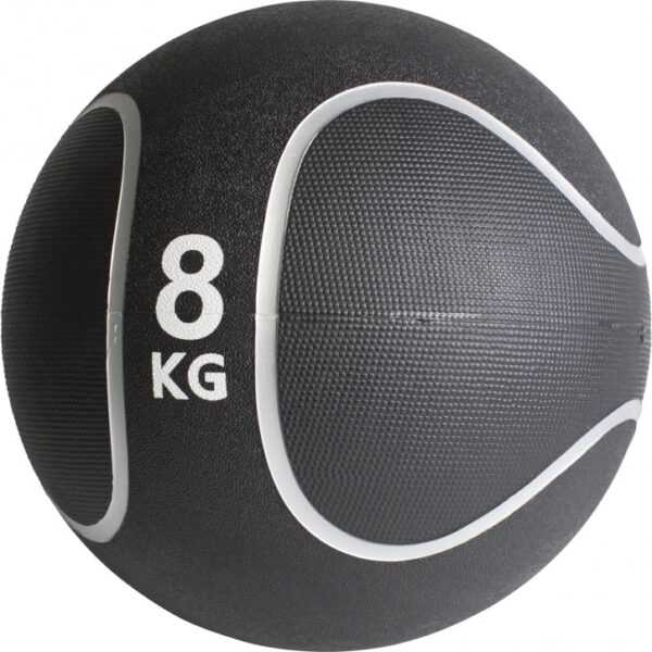 Gorilla Sports | Medizinball Schwarz/Silber 1-10 kg 8 kg