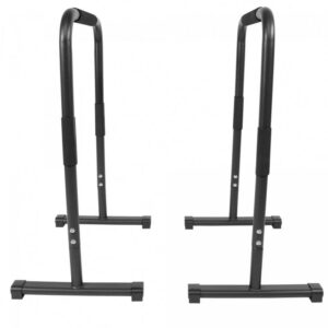 Gorilla Sports | Push Up Stand Dip Barren in Schwarz/Rot/Blau Schwarz