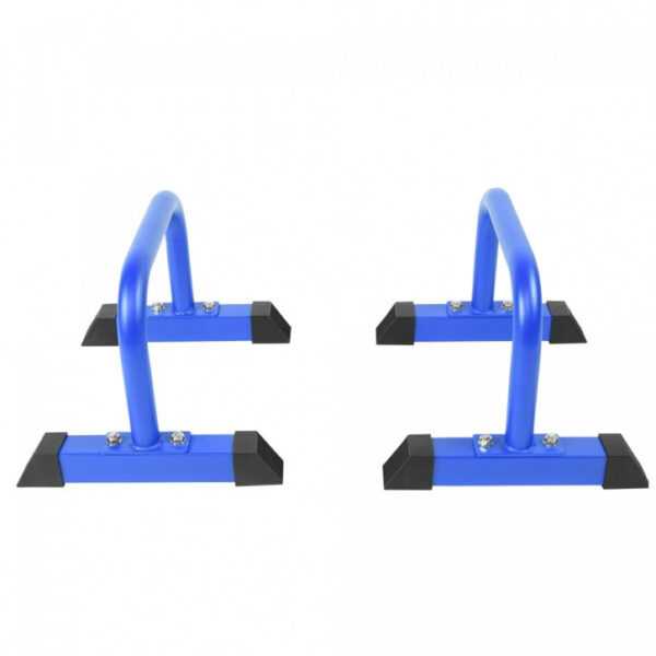 Gorilla Sports | Push Up Parallettes in Schwarz/Blau/Rot Blau