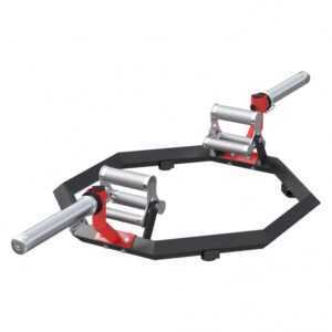 Gorilla Sports | Multi Grip Trap Bar in Schwarz/Rot