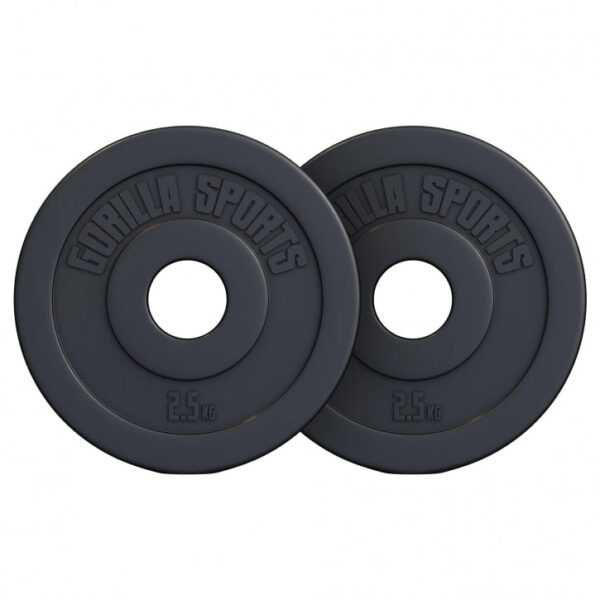 Gorilla Sports | Hantelscheibe Olympia 50/51mm Kunststoff 1