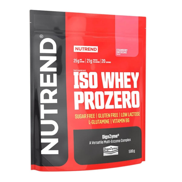 Nutrend - ISO WHEY PROZERO 500g Strawberry Cheesecake