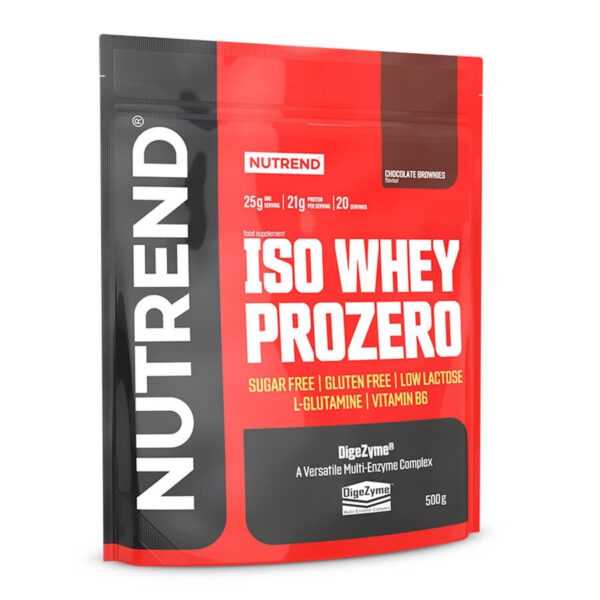 Nutrend - ISO WHEY PROZERO 500g Chocolate Brownie