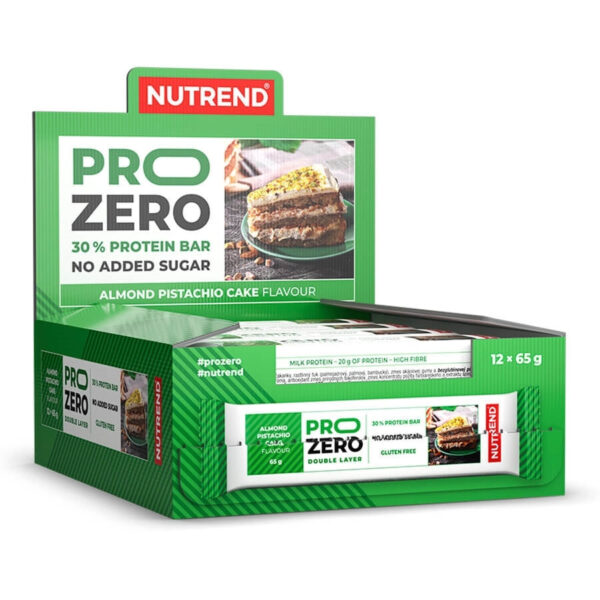 Nutrend | PROZERO Bar (12x65g) Mandeln-Pistazien-Kuchen