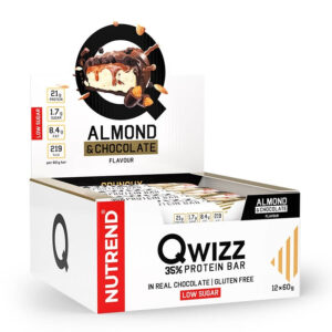 Nutrend | QWIZZ Crunchy Protein Bar (12x60g) Almond & Chocolate