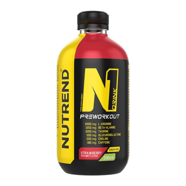 Nutrend | N1 Preworkout Drink (8x330ml) Erdbeere + Minze