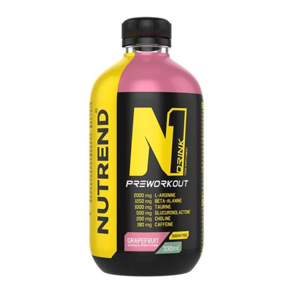 Nutrend | N1 Preworkout Drink (8x330ml) Grapefruit + Eucalytpus