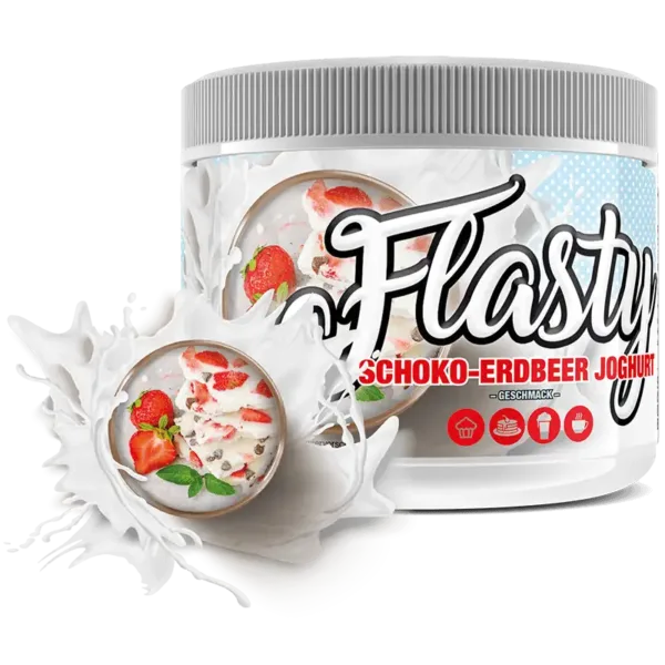 #sinob | Flasty Geschmackspulver - 250g Schokolade Joghurt Erdbeere