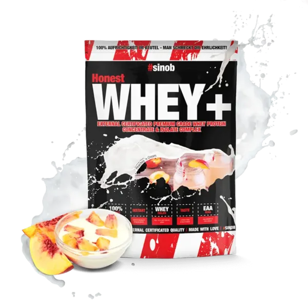 #sinob | Honest Whey+ - 1000g Peach Joghurt