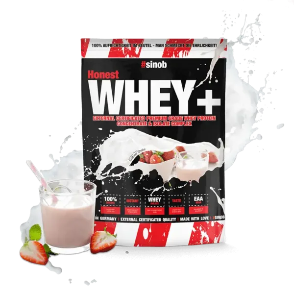 #sinob | Honest Whey+ - 1000g Erdbeere Shake