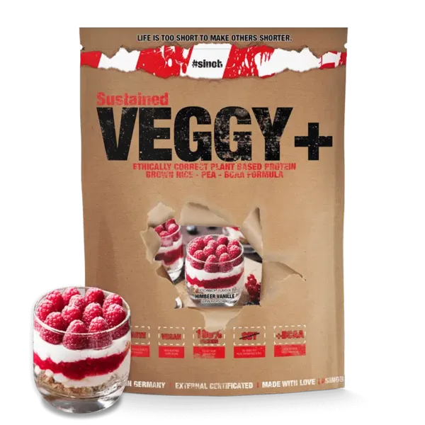 #sinob | VEGGY + VEGAN PROTEIN - 900g Vanille Himbeere