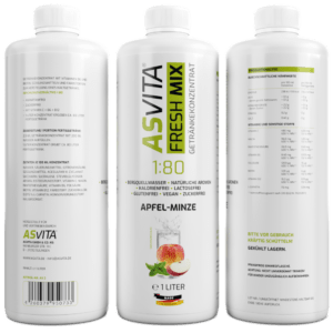 ASVita | Fresh Mix Mineralgetràoe¬ssnk - 1000ml Apfel - Minze