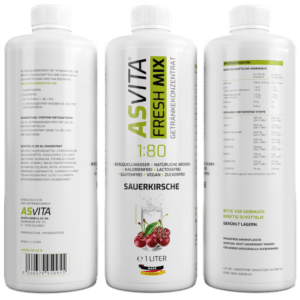 ASVita | Fresh Mix Mineralgetràoe¬ssnk - 1000ml Sauerkirsche