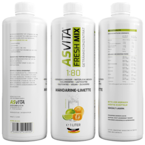 ASVita | Fresh Mix Mineralgetràoe¬ssnk - 1000ml Mandarine - Lemon