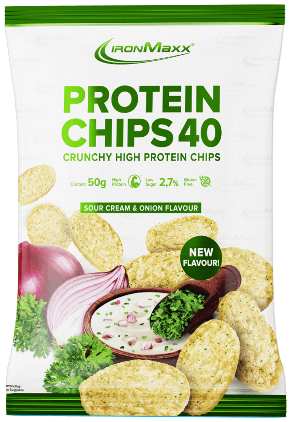 IronMaxx | Protein Chips 40 (5x50g) Sour Cream & Onion