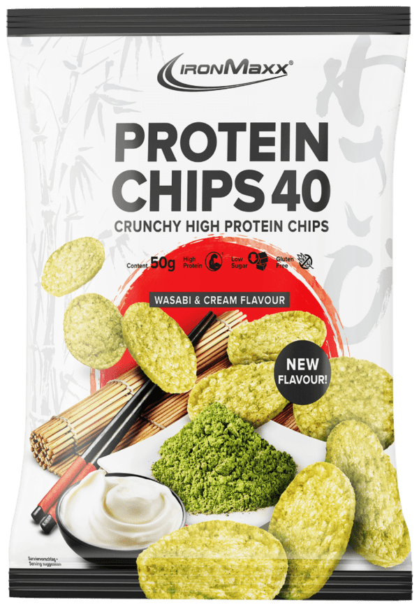 IronMaxx | Protein Chips 40 (5x50g) Wasabi & Cream