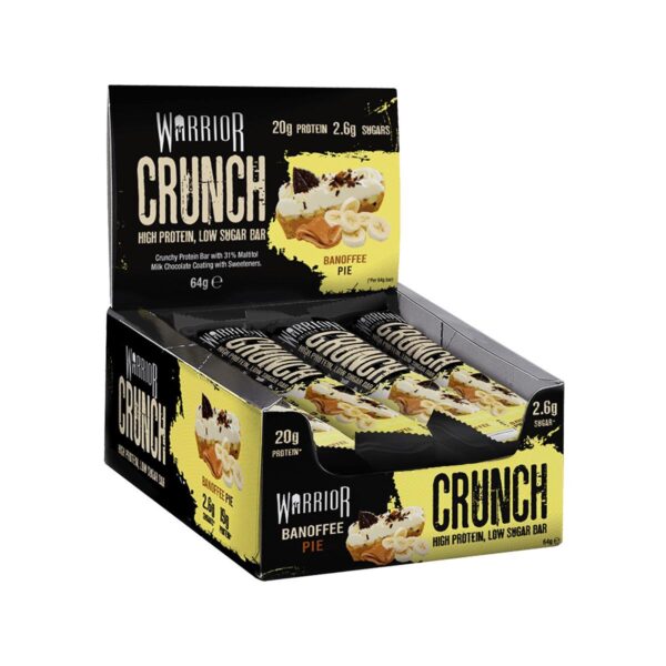 Warrior | Crunch High Protein Low Sugar Bar (12x64g) White Chocolate Crisp