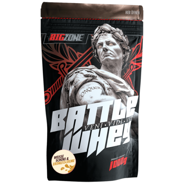 Big Zone | Battle Whey - 1000g Weiàoeuee Schokolade & Erdnusscreme