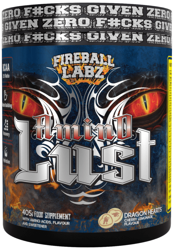 Fireball Labz | Amino Lust - 405g Dragon Hearts (Cherry Lemonade)