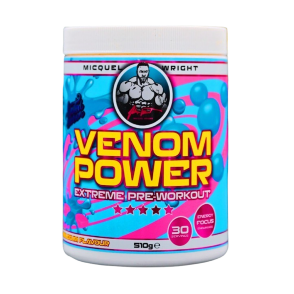 Micquel Wright | Venom Power Extreme Pre Workout - 510g Reggae Reggae (Passionsfruit)