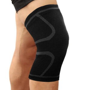 The Fitness Outlet | Sport Knee Sleeve mit Kompression Schwarz/Grau / XXXL