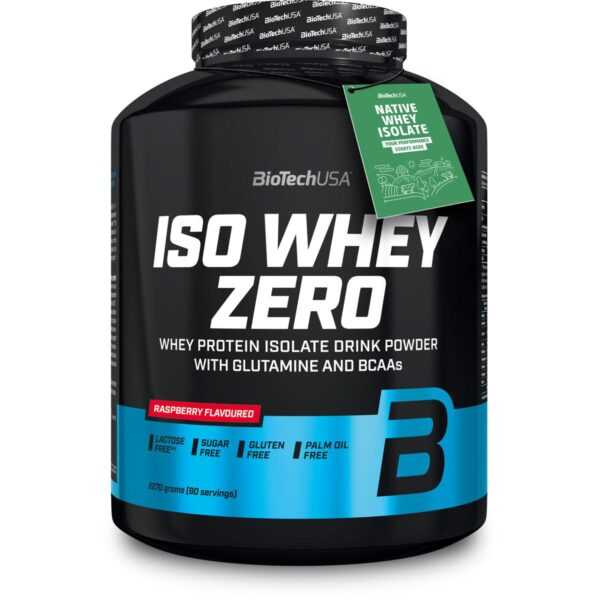 BioTech USA | Iso Whey Zero - 2270g Raspberry (Himbeere)