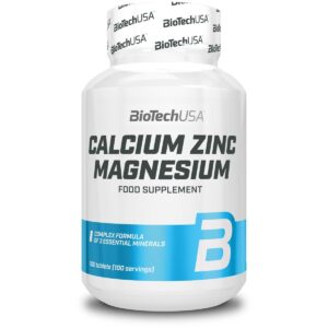 BioTech USA | Calcium Zinc Magnesium - 100 Tabletten