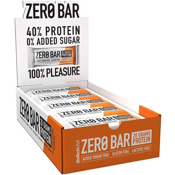 BioTech USA | Zero Bar (20x50g) Chocolate Caramel