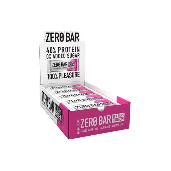 BioTech USA | Zero Bar (20x50g) Chocolate Marzipan