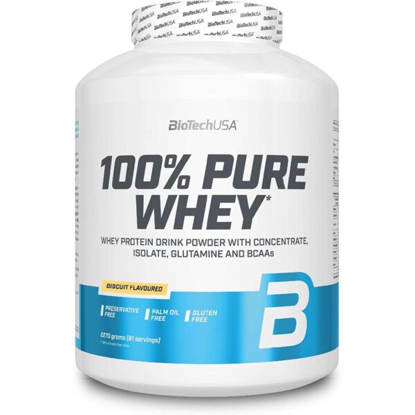 BioTech USA | 100% Pure Whey - 2270g Biscuit